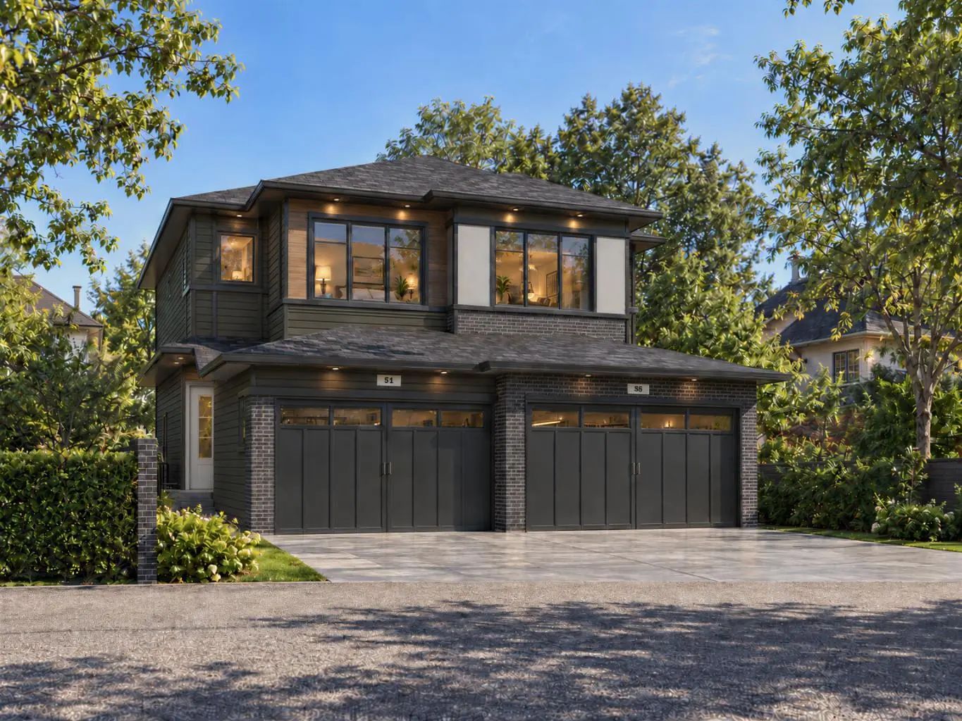 Modern suburban home in Evanston
