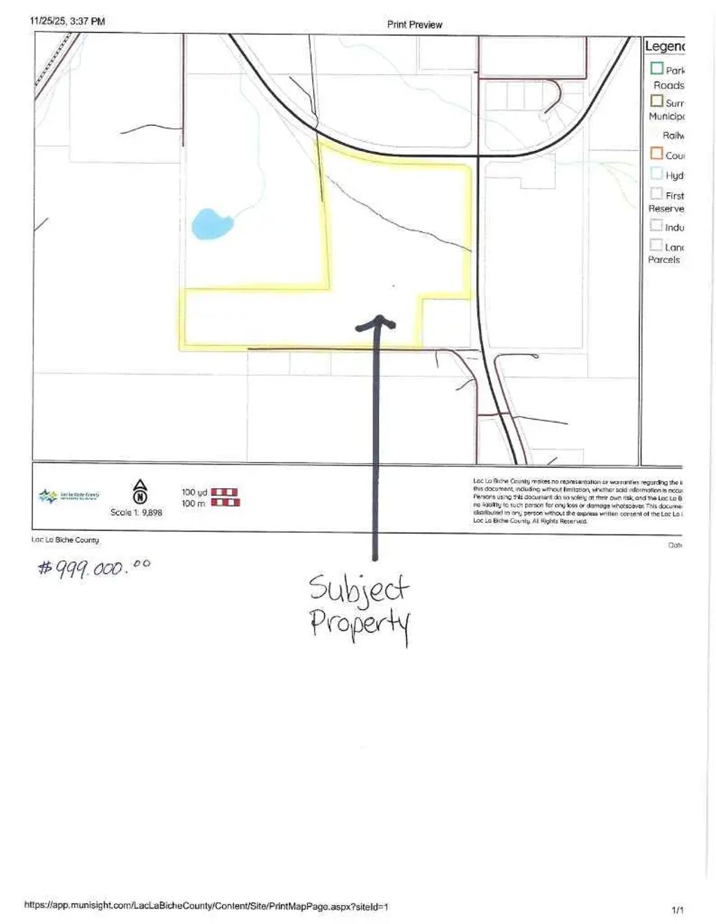 Plan 1120260 Block 1 Lot 1  , Rural Lac La Biche County