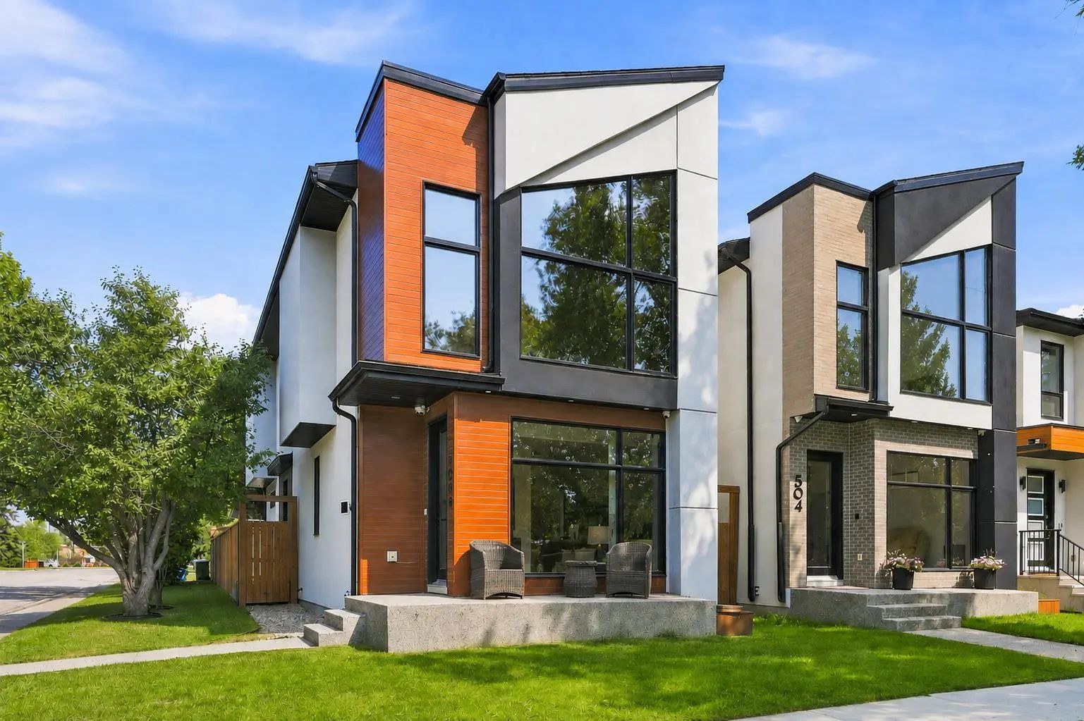 Modern suburban home in Evanston