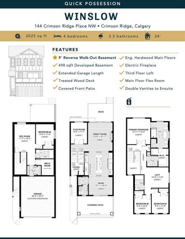 144 Crimson Ridge Place Northwest, Calgary – Residential Detached Listing Photo 2