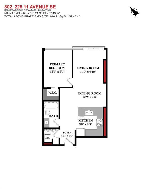 802, 225 11 Avenue Southeast, Calgary – Residential Apartment Listing Photo 3