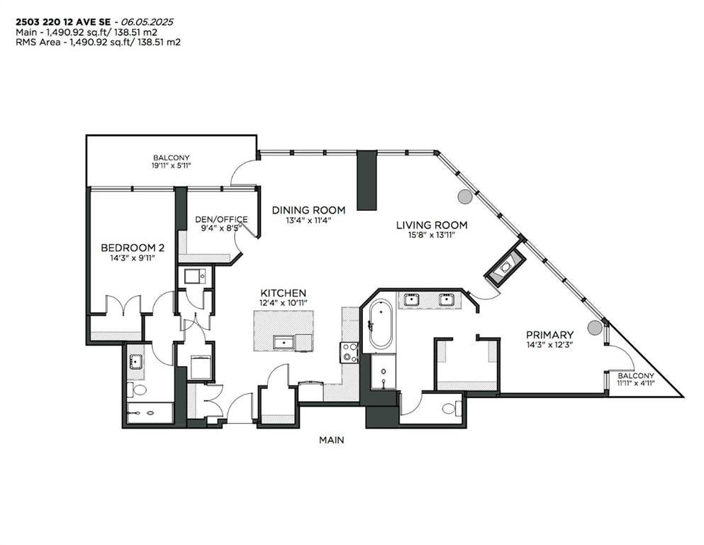2503, 220 12 Avenue Southeast, Calgary – Residential Apartment Listing Photo 33