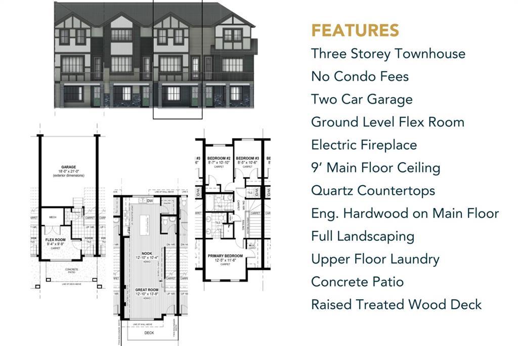 16 Sundown Place, Cochrane – Residential Row/Townhouse Listing Photo 2