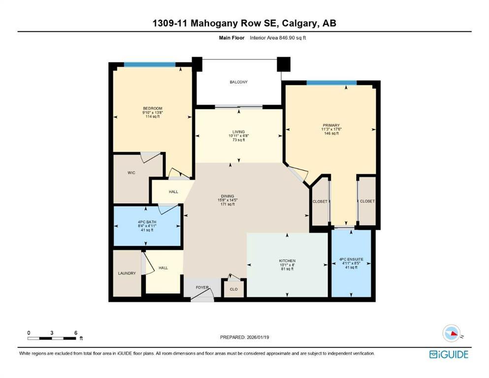 1309, 11 Mahogany Row Southeast, Calgary – Residential Apartment Listing Photo 32