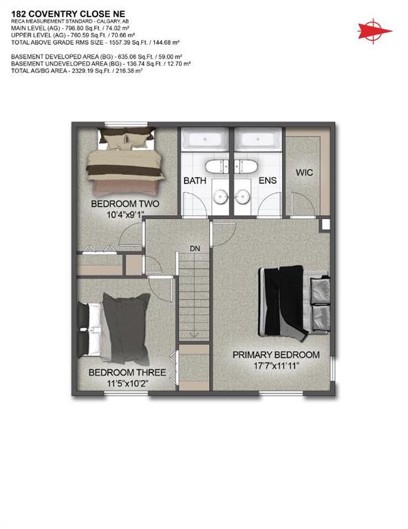 182 Coventry Close Northeast, Calgary – Residential Detached Listing Photo 41