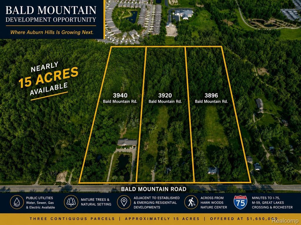 3940 3920 3896 Bald Mountain Road, Auburn Hills city