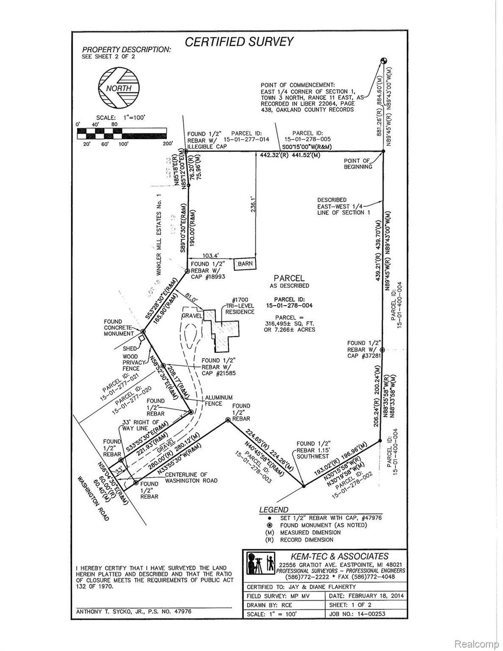 1700 Washington Road, Rochester Hills city