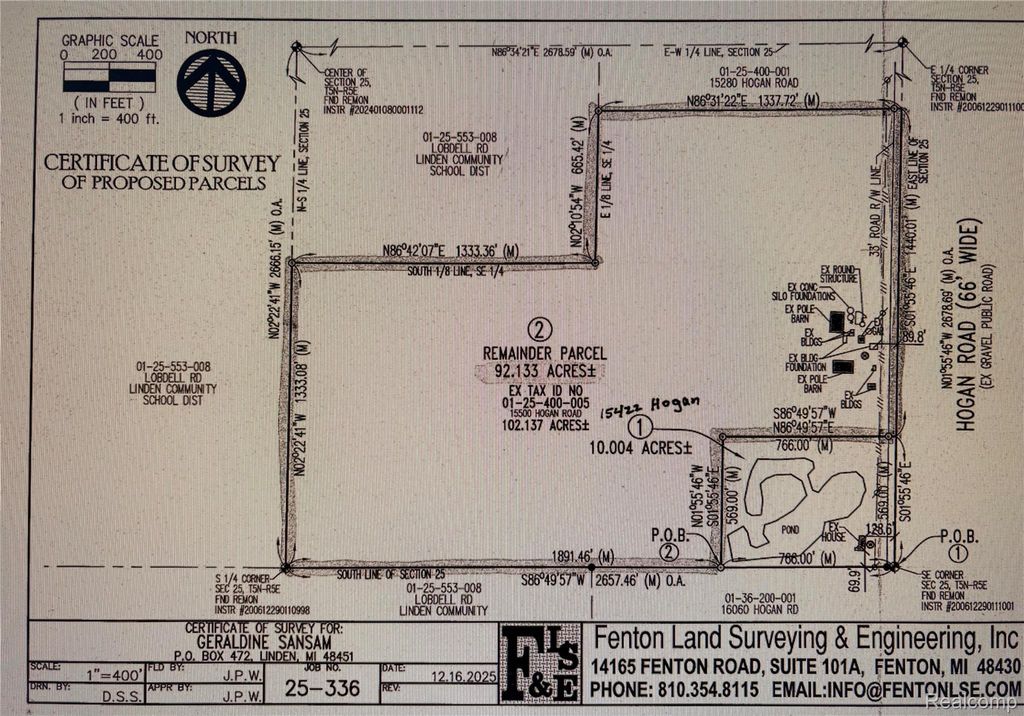 15422 Hogan Road, Argentine township