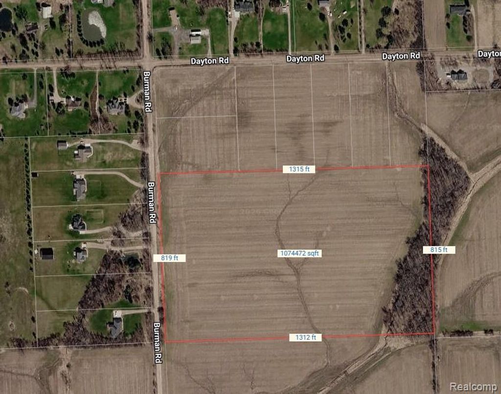 Vacant Land 25.42 Acres Burman Road, Richmond township