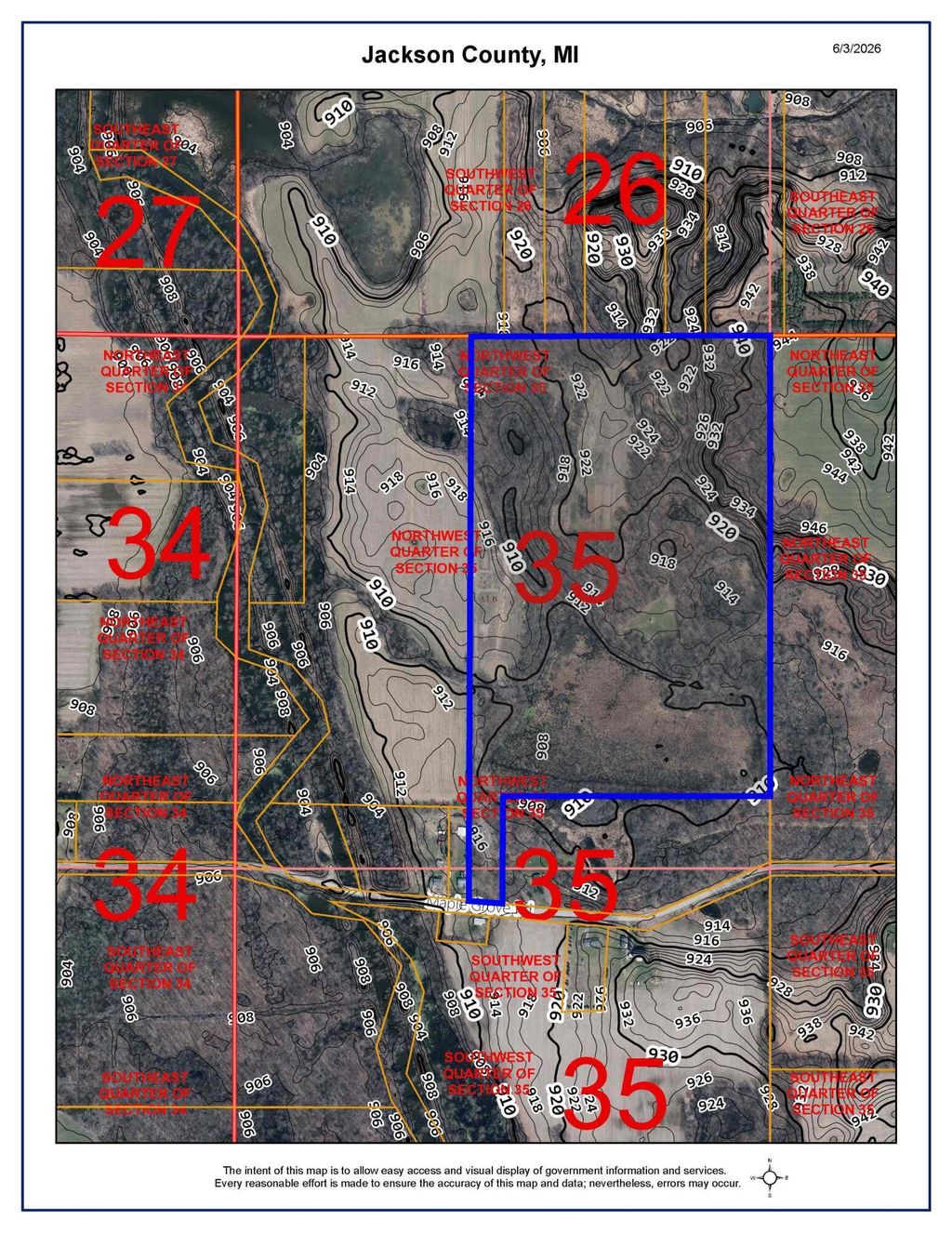 1284 Maple Grove Road, Rives township