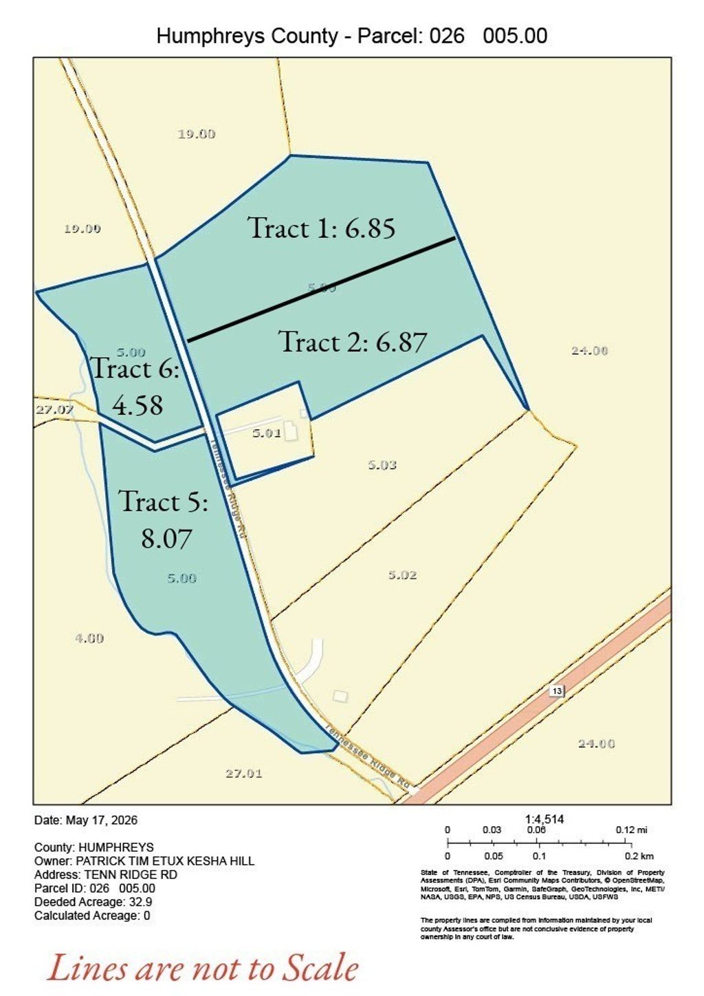 0 Tennessee Ridge Road, Waverly