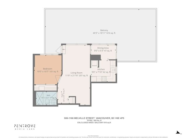 1166 Melville Street 506, Vancouver
