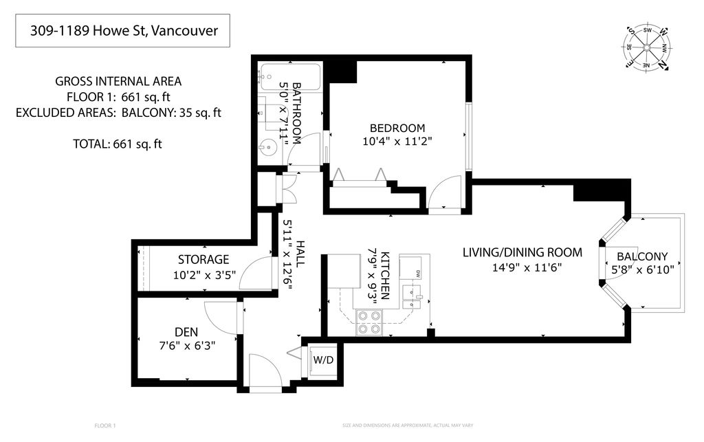1189 Howe Street 309, Vancouver