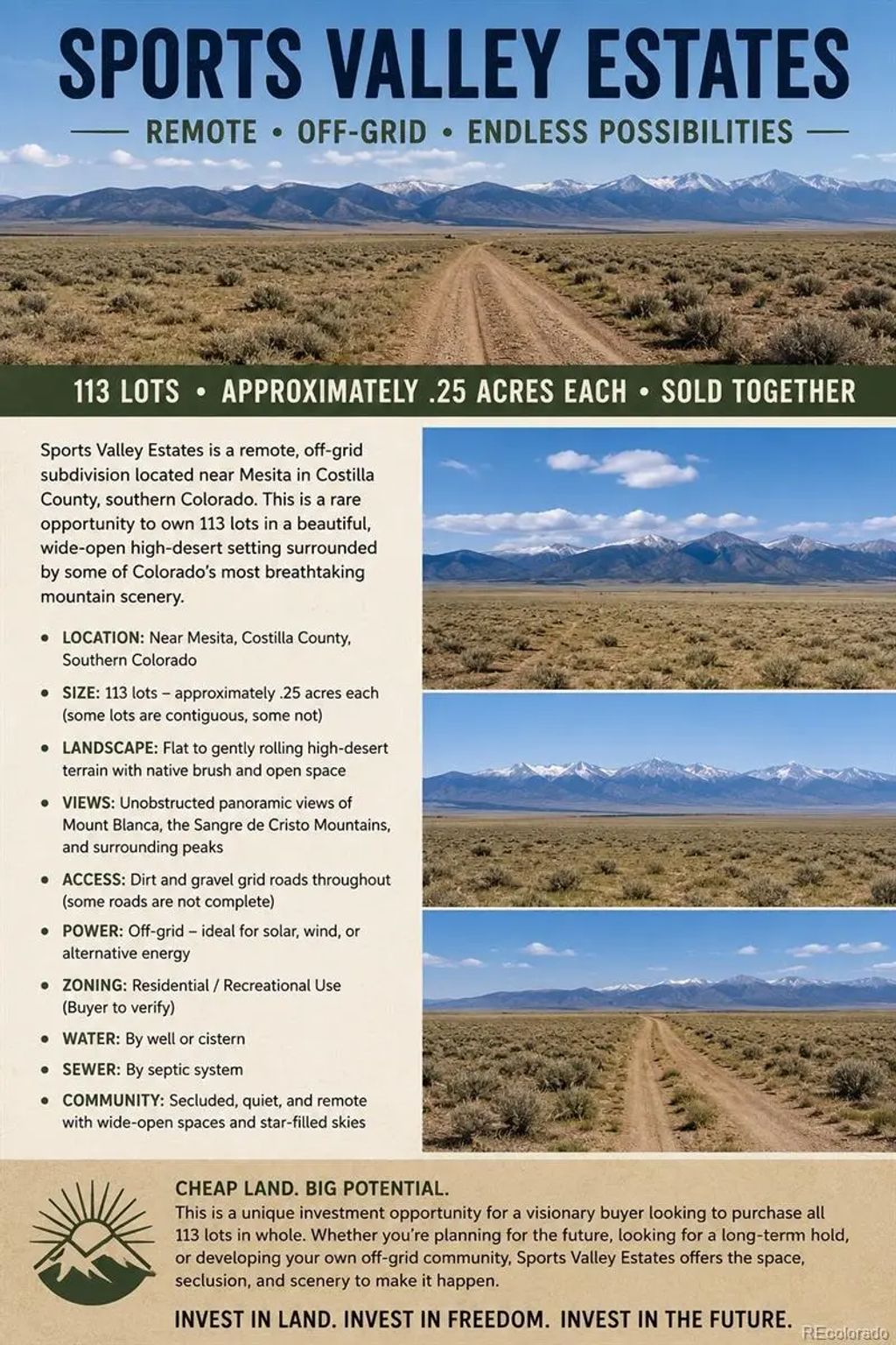 113 Lots Sports Valley Estates, Mesita