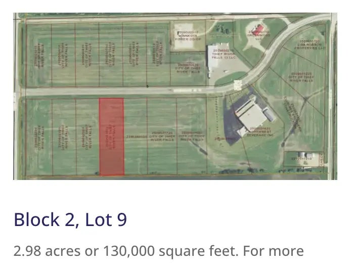 Lot 9, Block 2 Greenwood Street W, Thief River Falls