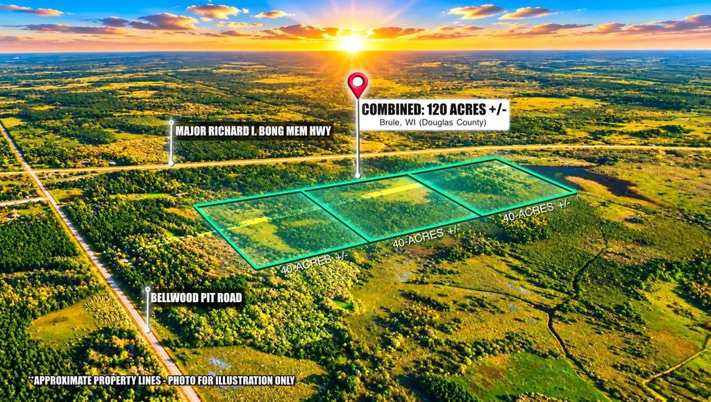 120 Acre Bellwood Pit Road, Brule