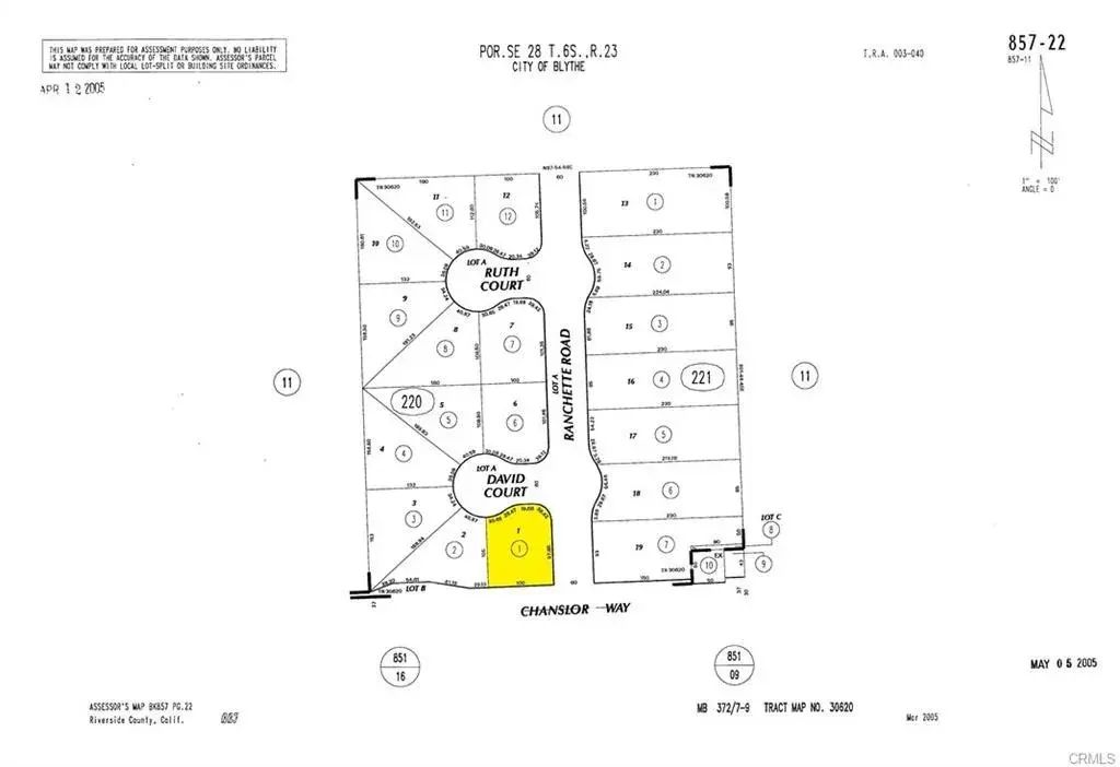 Ranchette Estates Lot #1, Blythe