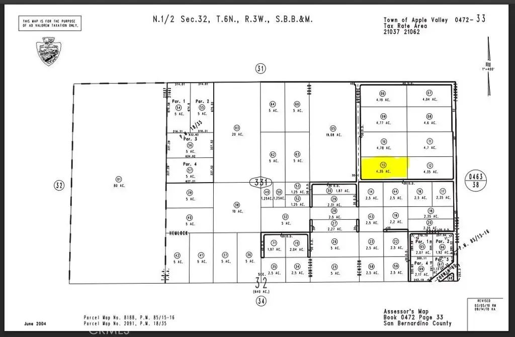 Benton Parcel 0472-331-13, Apple Valley