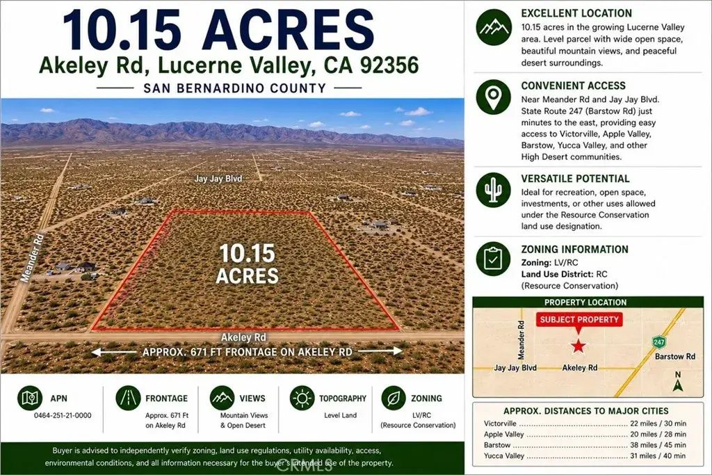Akeley, Lucerne Valley