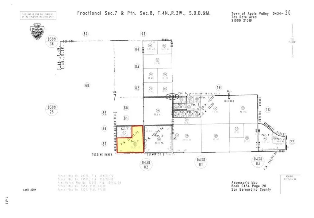 Tussing Ranch, Apple Valley