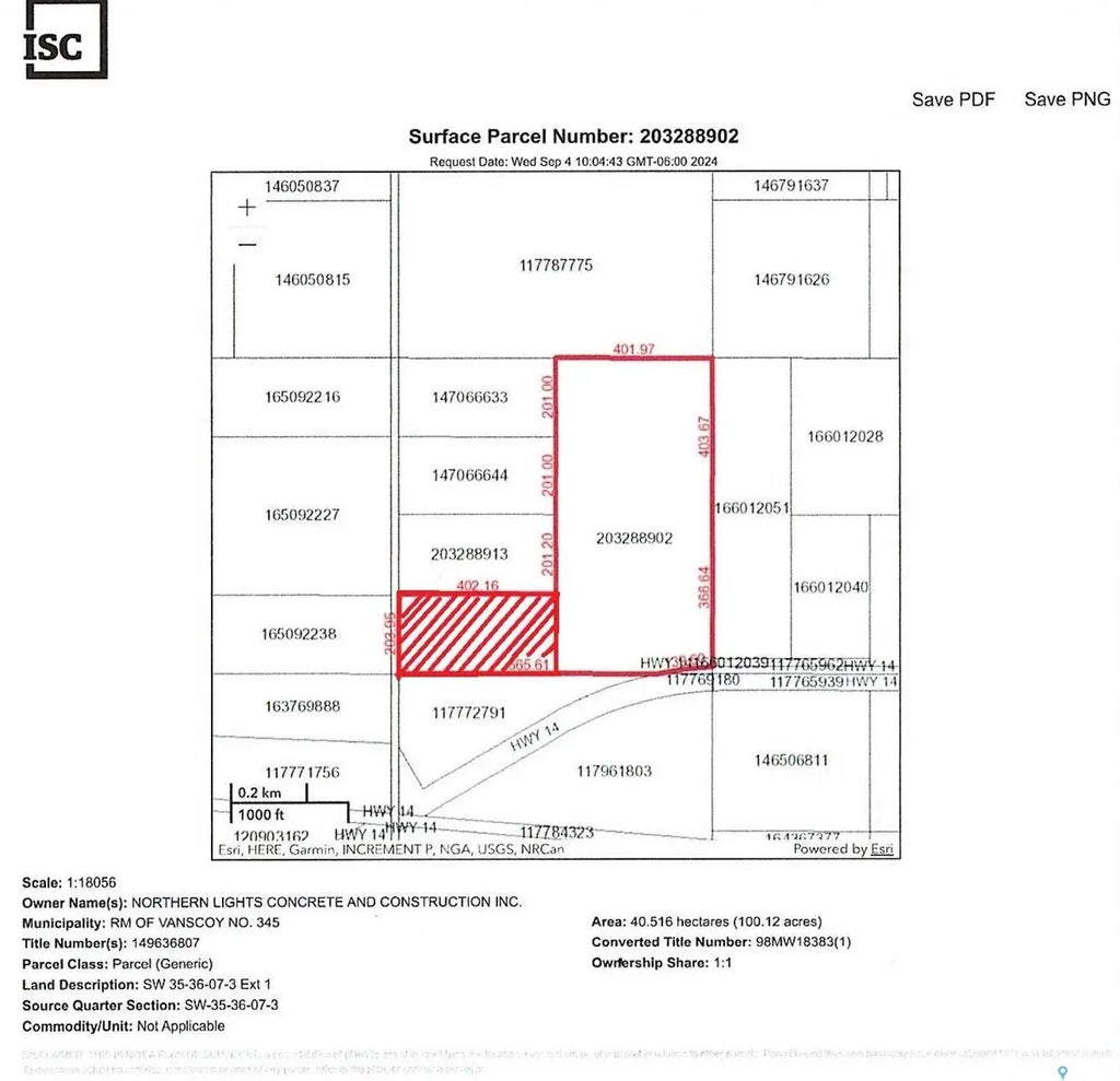 Senger 20 Acres, Vanscoy Rm No. 345
