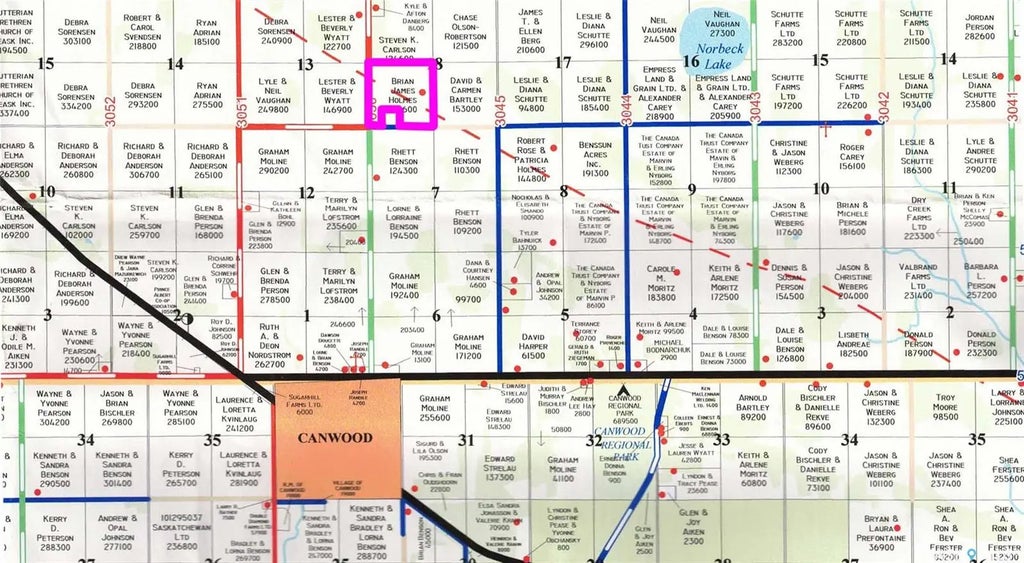 Holmes Land, Canwood