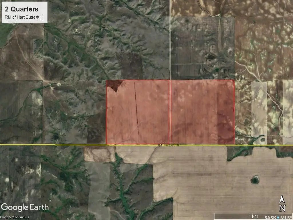 2 Quarters Grainland Near Coronach, Sk, Hart Butte Rm No. 11