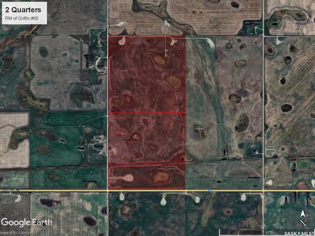 2 Quarters Of Grainland W/ Oil Surface Lease Reven, Griffin Rm No. 66
