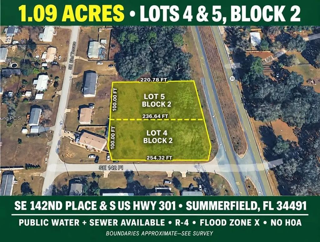 Corner Se 142nd Place & S Us Hwy-301, SUMMERFIELD