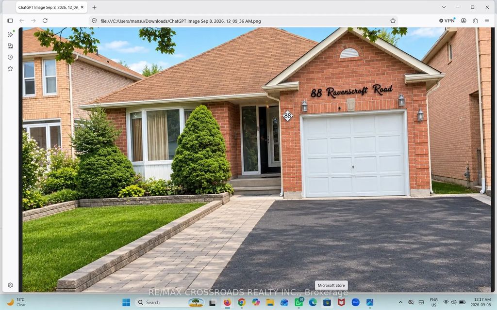 88 Ravenscroft Road Basement, Ajax