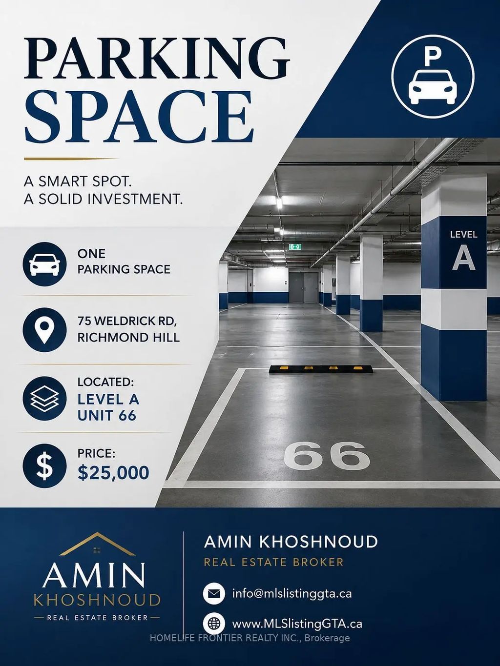 75 Weldrick Road E Parking Level A #66, Richmond Hill