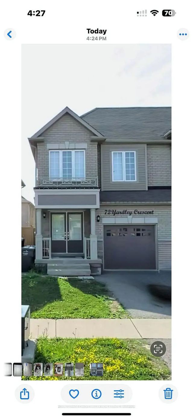 72 Yardley Crescent Basement, Brampton