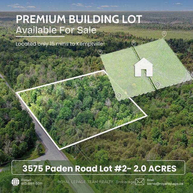L2-3575 Paden Road, Manotick - Kars - Rideau Twp and Area