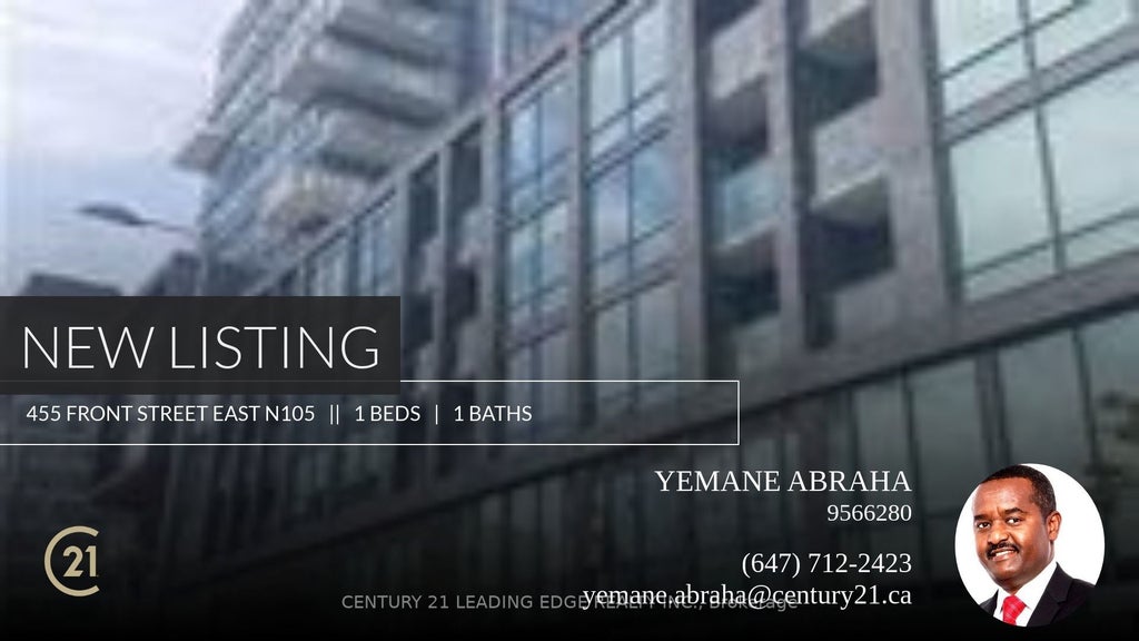 455 Front Street E N105, Toronto C08