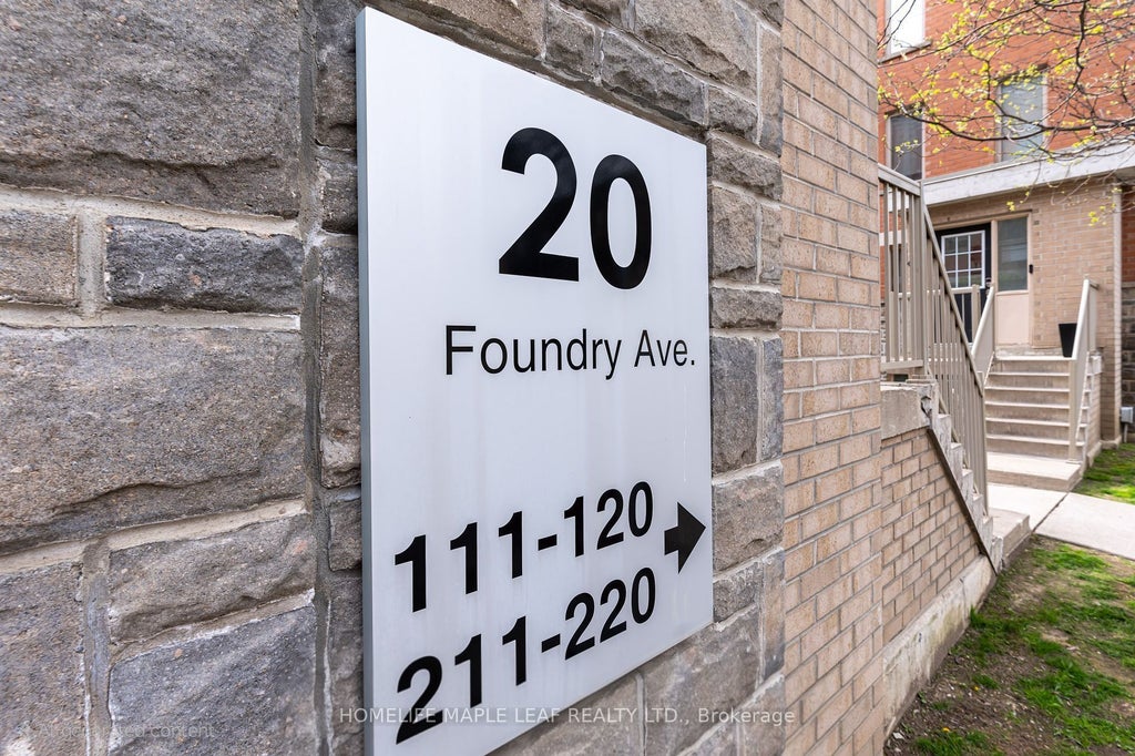20 Foundry Avenue 120, Toronto W02