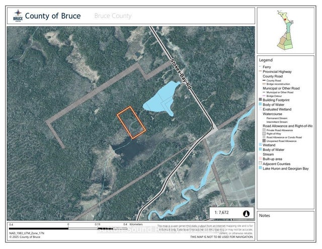 Pt Lt 1 Con 3 Wbr (thirdly) Concession, Northern Bruce Peninsula
