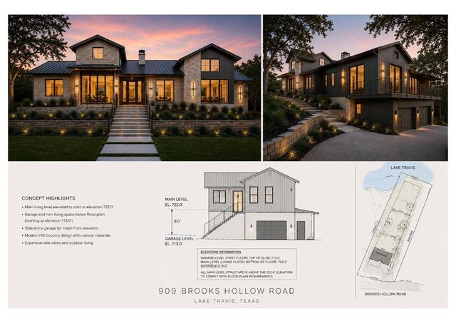 Located on Lake Travis, Residential for Sale by 909 Brooks Hollow Rd in the Lakeway, located in the neighborhood of Jasper Gilbert Surv # 544 Abs