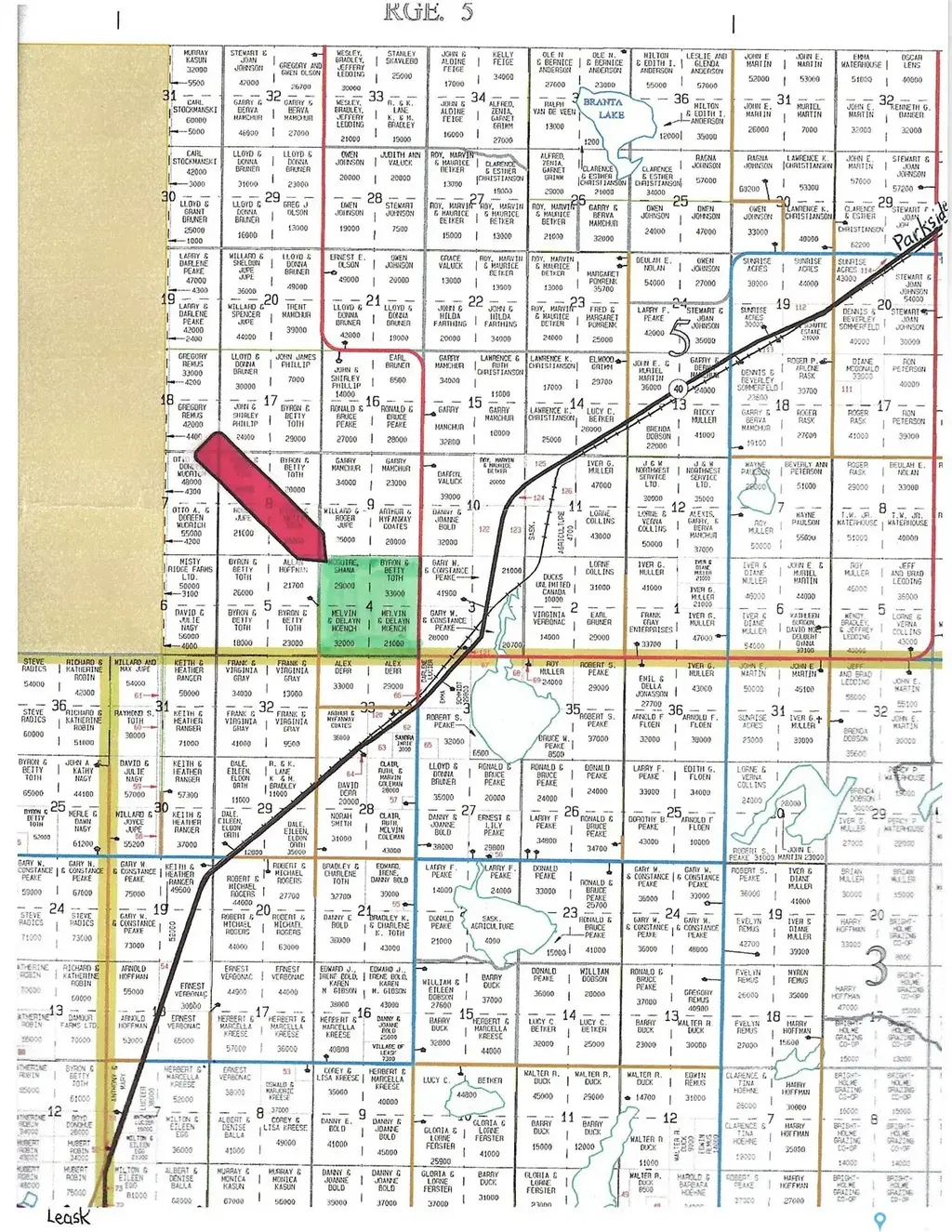 Rural Address, Leask Rm No 464
