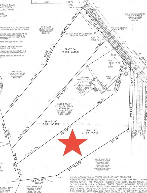 Tract C 3210 S Blue Hill Road, Rogers