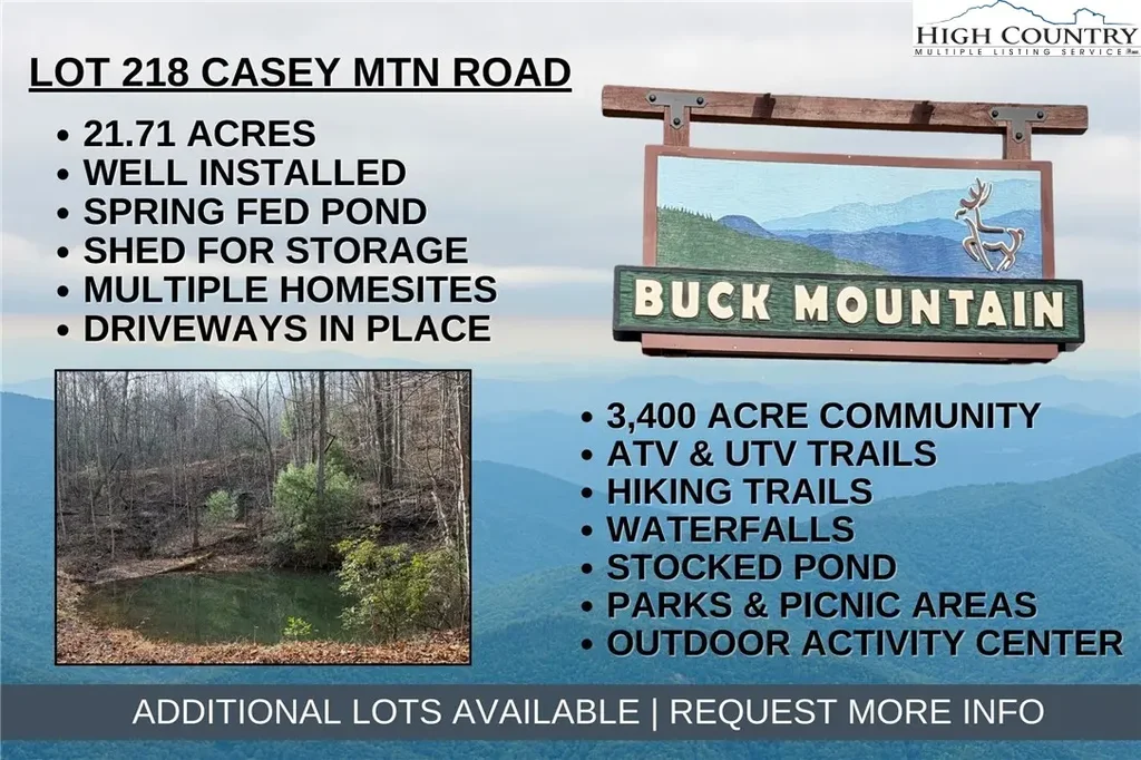 Lot 218 Casey Mountain Road, Purlear