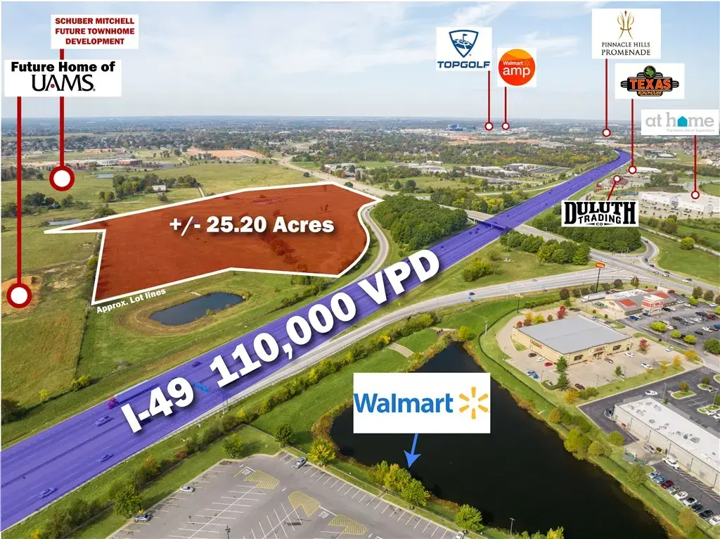 25.20 Ac W Pleasant Grove Road Lot 1, Rogers