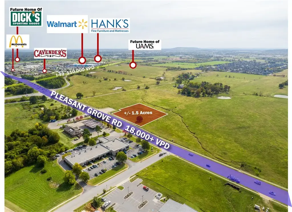 1.5 Ac W Pleasant Grove Road Lot 5, Rogers