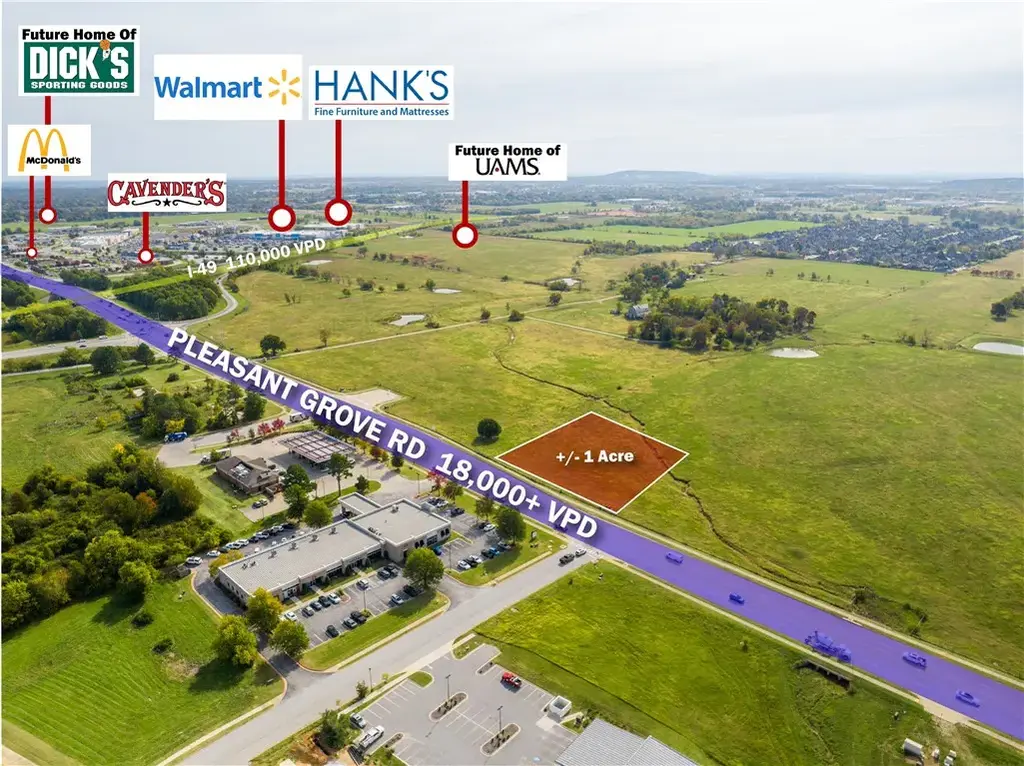 1 Ac W Pleasant Grove Road Lot 6, Rogers