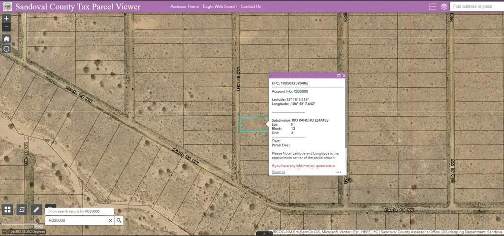 33rd (u6 B13 L5) Street Nw, Rio Rancho
