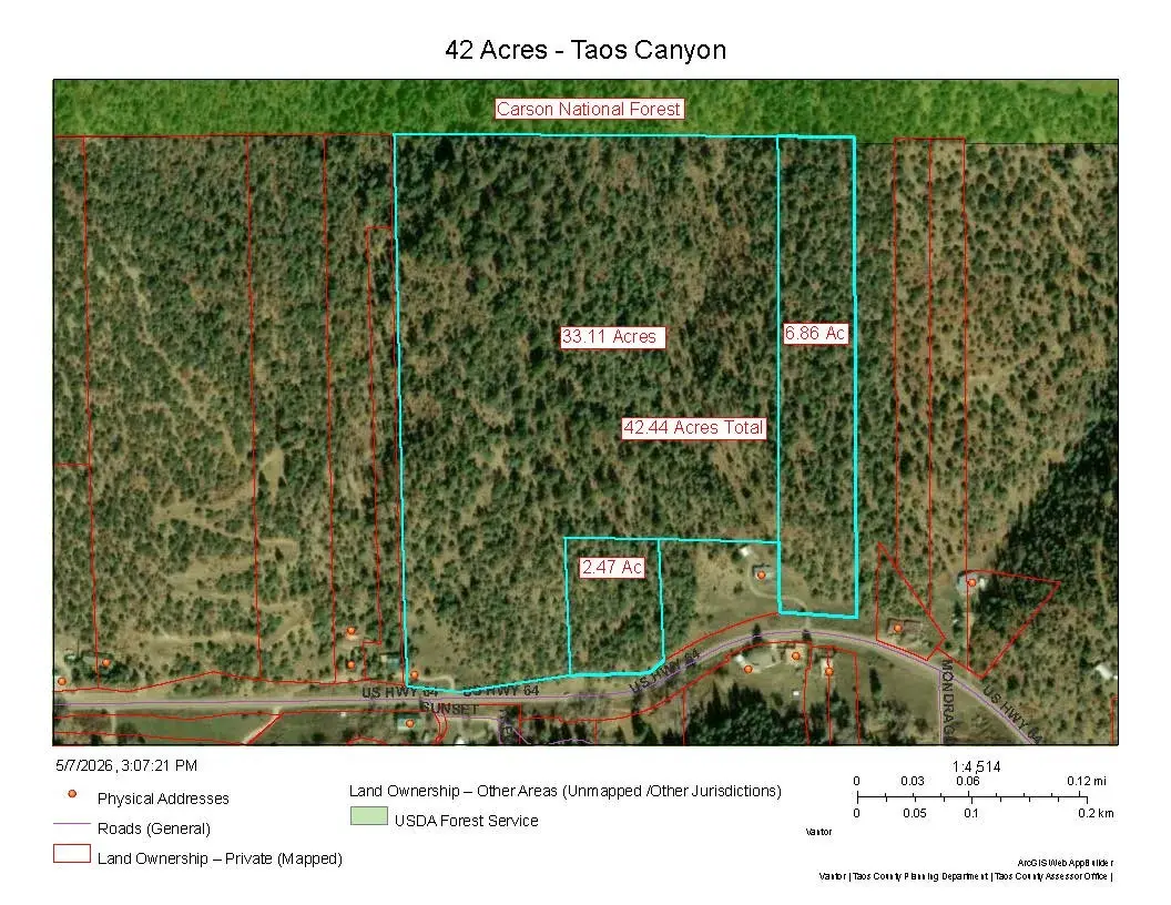 42 Acres -taos Canyon, Taos