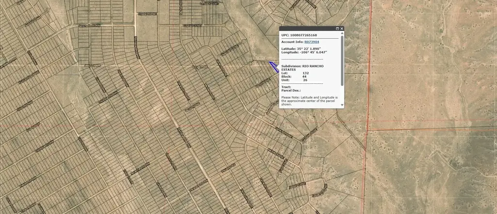 Beryl (u26 B44 L132) Road Ne 26, Rio Rancho