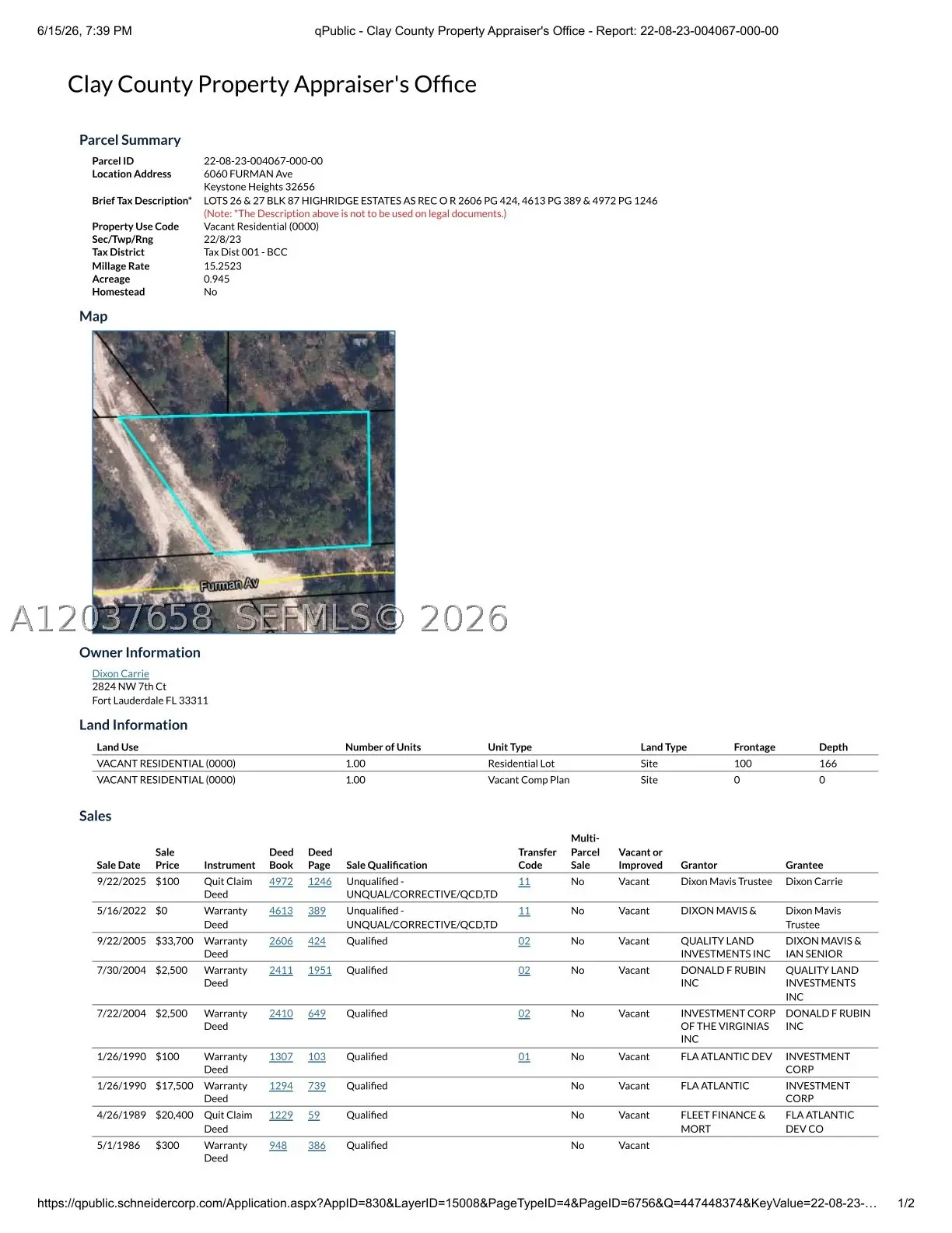 2 of 4 - 6060 Furman, , FL