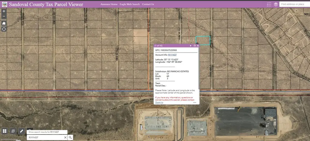 48th (u3 B60 L17) Street Sw, Rio Rancho