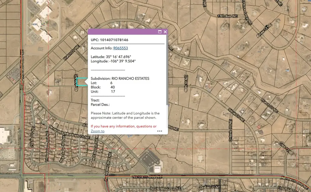 Sioux Dr Ne - Chamiza Estates Drive, Rio Rancho