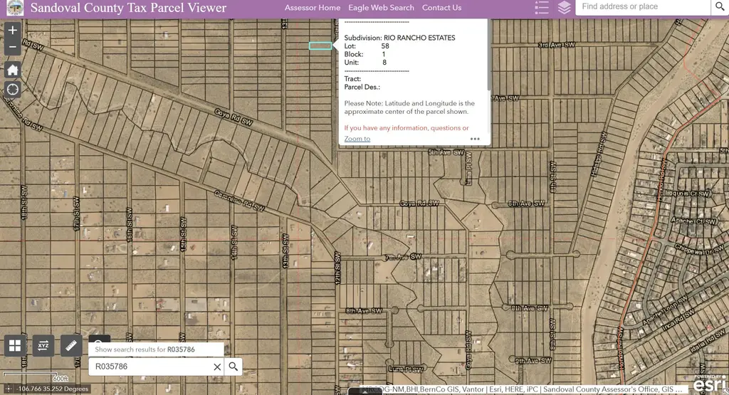 12th (u8 B1 L58) Street Sw, Rio Rancho